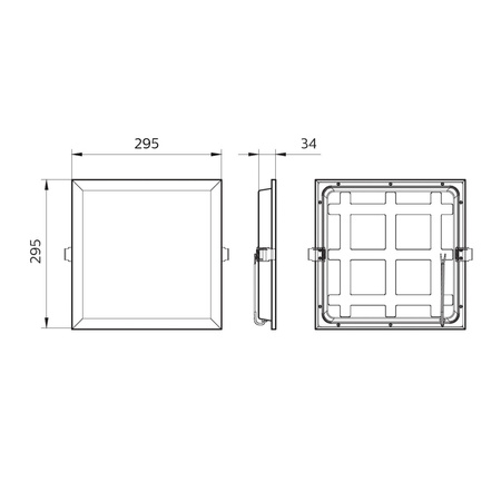 Panel LED 30x30 15W 1200lm 4000K Biała Projetline Philips