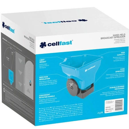 Siewnik Ręczny do Nasion Trawy, Nawozów, Rozsiewacz CELLFAST