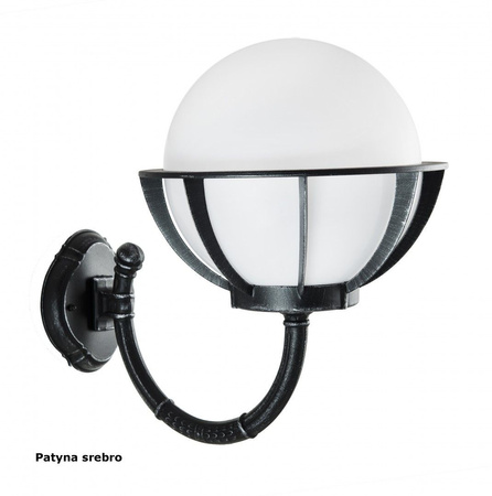 Lampa Ogrodowa Zewnętrzna Elewacyjna KINKIET LED Kule z koszykiem 250 K 3012/1/KPO 250 E27 Su-Ma