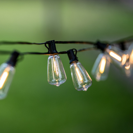 ZESTAW Girlanda Solarna PYRIS 30x LED 2700K 9,8m PILOT + Adapter Sieciowy 6W LUMILED