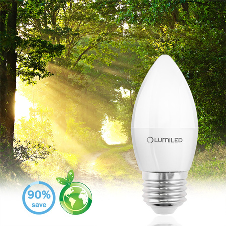 Żarówka LED E27 Świeczka B35 2,5W = 25W 249lm 4000K Neutralna 180° LUMILED