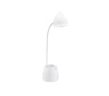 Lampka Biurkowa LED 4.5W 80lm 3000-5700K CCT USB z Uchwytem na Telefon Biała Hat Philips