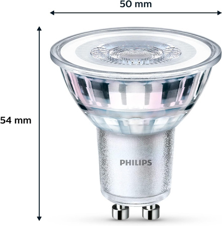 Żarówka LED Halogen GU10 PAR16 4.6W = 50W 390lm 4000K Neutralna 36° PHILIPS