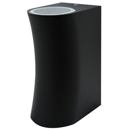 Kinkiet ogrodowy LED 2x GU10 BOSTON PODWÓJNY CZARNY GOLDLUX (Polux)