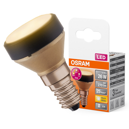 Żarówka LED Reflektor E14 3.5W = 26W 270lm 2700K Ciepła 100° Ściemnialna FLAT LAMP Osram