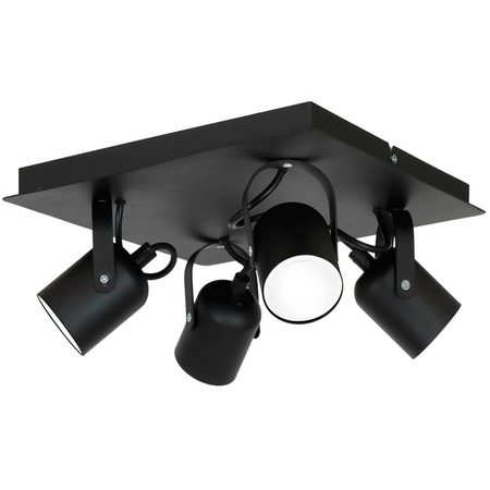Lampa Sufitowa PICO Czarna 4xGU10 Milagro