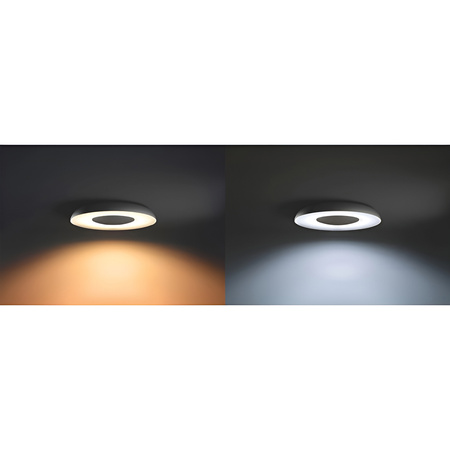 Lampa Sufitowa Plafon LED STILL Czarny 22,5W CCT PHILIPS HUE Bluetooth Zigbee + Przełącznik Dimmer Switch