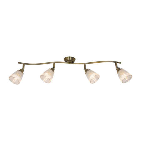 Lampa Sufitowa Żyrandol 4x E14 Brązowy Klasyczny Martha Rabalux