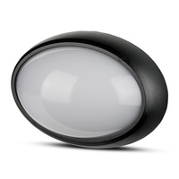 Plafon LED Lampa Sufitowa 8W 6400K 560lm IP54 Owalna Czarna VT-8014 V-TAC