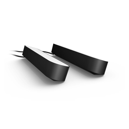 2x Lampka Biurkowa Podłużna LED 6.7W 500lm IP20 White and Color Ambiance RGB + TW Czarna 25cm Inteligentna SMART Zigbee Bluetooth Play Philips HUE