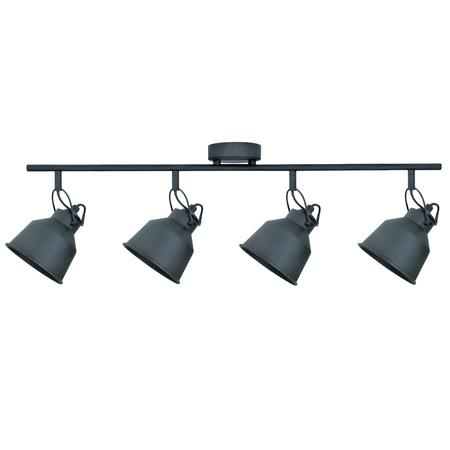 Oprawa Ścienno-Sufitowa Reflektor Punktowy 4x E14 Czarna NIKO Sanico Goldlux