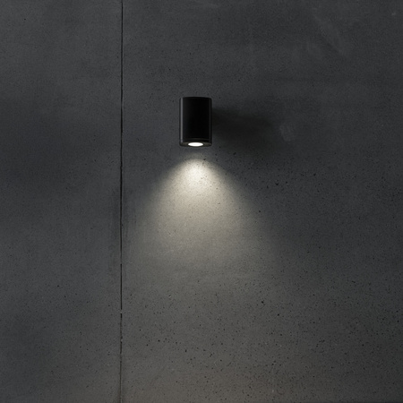 Kinkiet Ogrodowy Lampa Elewacyjna Zewnętrzna GU10 IP54 Natynkowa Czarna ZEVI Kanlux