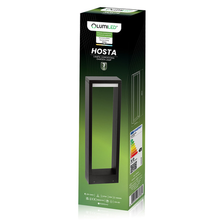Lampa Ogrodowa Słupek Zewnętrzny Stojący LED 10W HOSTA 60cm LUMILED
