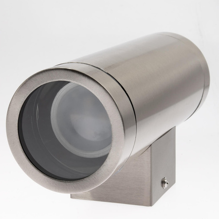 Lampa ogrodowa elewacyjna góra dół LED QUAZAR 10 GU10 IP44 KOBI ALUMINIUM CHROM