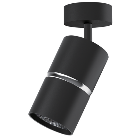 Oprawa Ścienno-Sufitowa Reflektor Punktowy GU10 CzarnaSrebrna BAMBOO Sanico Goldlux