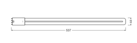 Żarówka LED DULUX 2G11 25W = 55W 3250lm 4000K Neutralna Biała FILAMENT LEDVANCE