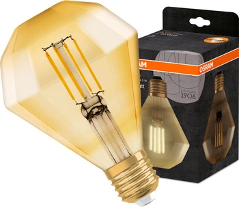 Żarówka LED E27 DIAMENT 4,5W = 40W 470lm 2500K Ciepła 360° OSRAM Vintage 1906