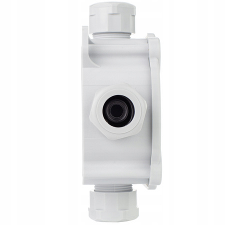 Puszka Instalacyjna Natynkowa Hermetyczna PG16 75x75x33mm Rozgałęźna z Dławikami Szara PAWBOL