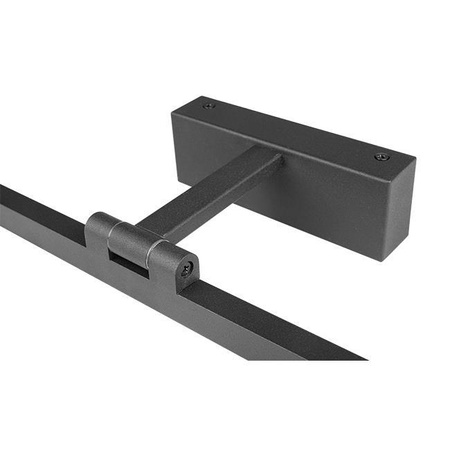 Kinkiet LED Lampa Ścienna Nad Lustro 12W 600lm 4000K 116° Czarny 50cm Lappa Masterled