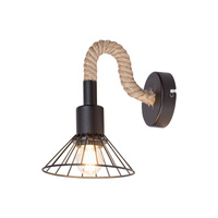 Kinkiet Ścienny Lampa LED E27 Czarny Industrialny Daryl Rabalux