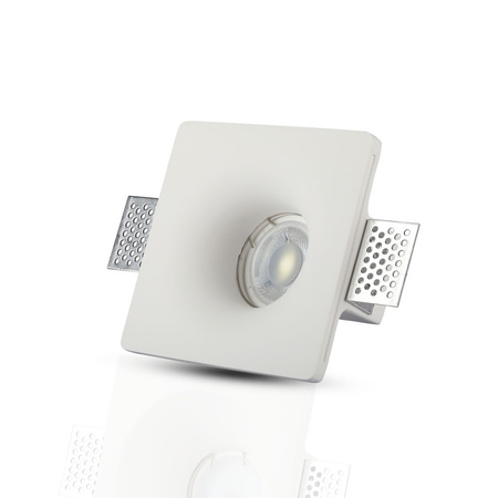 Oprawa Sufitowa Podtynkowa Oczko GU10 Kwadratowa Biała VT-714 V-TAC