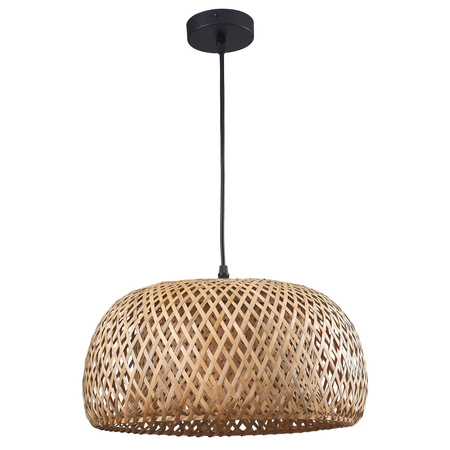 Lampa Wisząca Zwis E27 Beżowa Bambus BAMBOO NATURAL Sanico Goldlux