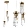Lampa Sufitowa Wisząca Zwis 3x E27 Złota Gea Sanico Goldlux