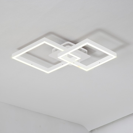 Lampa Sufitowa Żyrandol LED 70W CCT GALAXIS HERKULES Biały + Pilot Sterujący