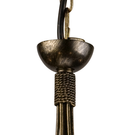 Lampa Wisząca Sufitowa DONATO 5xE27 Żyrandol Czarna Klasyczna LM-5.29 Lamkur