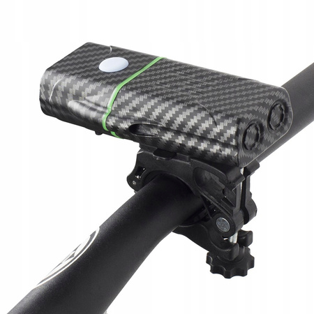 Latarka Lampka Przednia Rowerowa LED USB-C Uchwyt 6 Trybów 600lm IP65 Funkcja Powerbank VAYOX