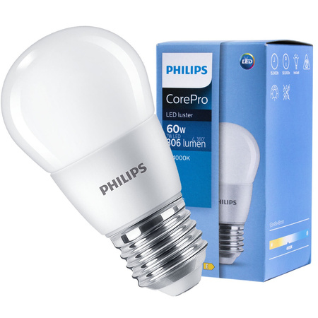 Żarówka LED E27 7W = 60W 806lm 4000K neutralna PHILIPS