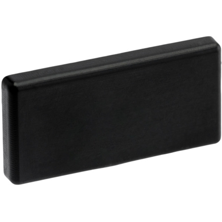Zaślepka do profilu natynkowego MINI nawierzchniowego nakładanego CZARNA PEŁNA tworzywo sztuczne