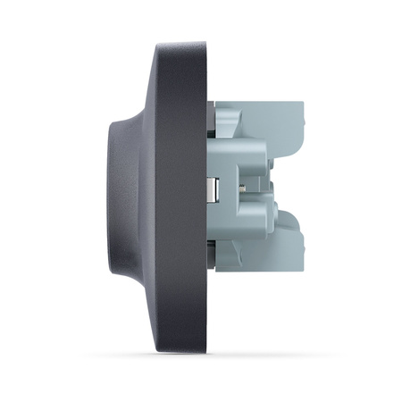 Gniazdko Podwójne Kontakt 16A Natynkowy Czarny BINERA VIDEX