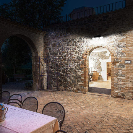 Naświetlacz solarny lampa 74x LED 15W 450lm Zimna czujnik ruchu IP65