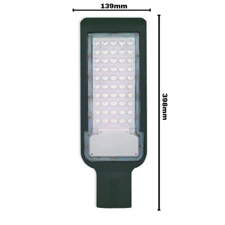 Lampa Uliczna LED Hermetyczna QR 50W IP65 5000K 5000lm Szara
