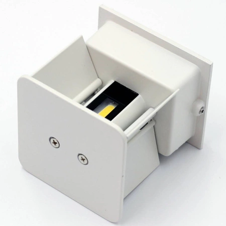 Oprawa elewacyjna zewnętrzna KINKIET LED 2x 3W 4000K IP54 Leo Biały