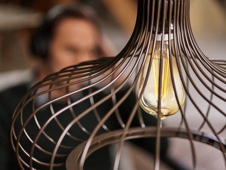 Zestaw 6x Żarówka LED Edison ST64 E27 6W = 50W 660lm 2200K Ciepła 360° Filament AMBER LUMILED