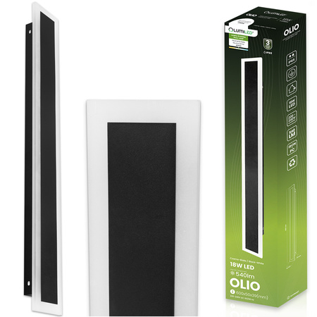 Lampa Ogrodowa LED Natynkowa OLIO Kinkiet Elewacyjny Ścienny 18W 4000K 60cm IP65 LUMILED