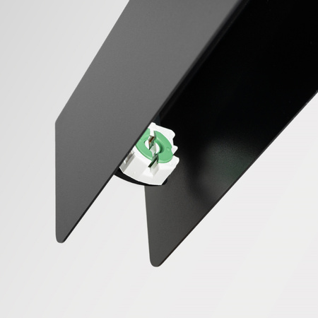 Lampa Sufitowa Wisząca Zwis G13 Żyrandol Geometryczna Czarna Nowoczesna Spark Sollux