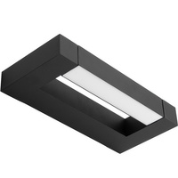 Lampa nad Lustro ASTER Kinkiet LED Łazienkowa Ścienna 2x4W 560lm Czarna Neutralna 30cm IP54 góra/dół 360°