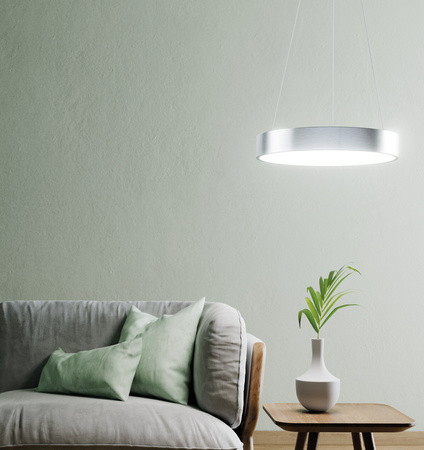 Lampa Wisząca Sufitowa LED 18.5W 500lm CCT Ściemnialna Srebrny SMART+ WiFi Sun@Home Ledvance