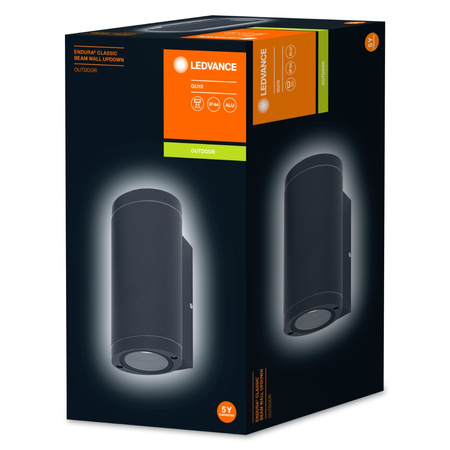 Lampa Ogrodowa Zewnętrzna Kinkiet Elewacyjny LED GU10 IP44 Szary Endura Ledvance