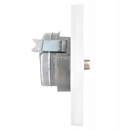 Gniazdo Antenowe Przelotowe Podwójne TV-SAT 4dB z Ramką Biały SCHNEIDER ASFORA