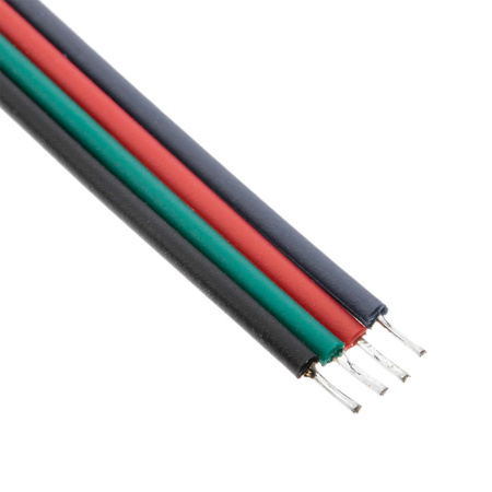 Złączka męska do taśmy LED 4PIN RGB z przewodem 10mm