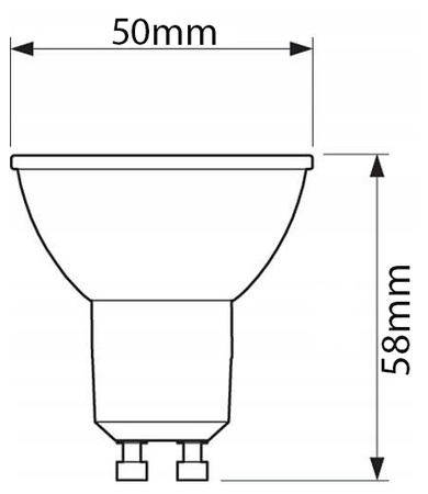 Zestaw 10x Żarówka LED GU10 3W = 20W 270lm 3000K Ciepła 120° LUMILED