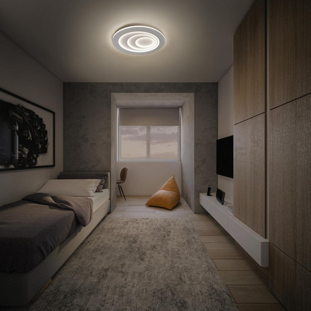 Lampa Sufitowa Plafon LED Oprawa Oświetleniowa 37W 48.5cm Ozdobna Okrągła Biała LEDVANCE