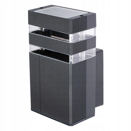 Kinkiet ogrodowy elewacyjny INEZ Ciemny Szary GU10 ALUMINIUM IP54