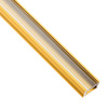 Profil Aluminiowy natynkowy MINI do taśm LED nawierzchniowy, nakładany 1m Złoty + Przezroczysty Klosz