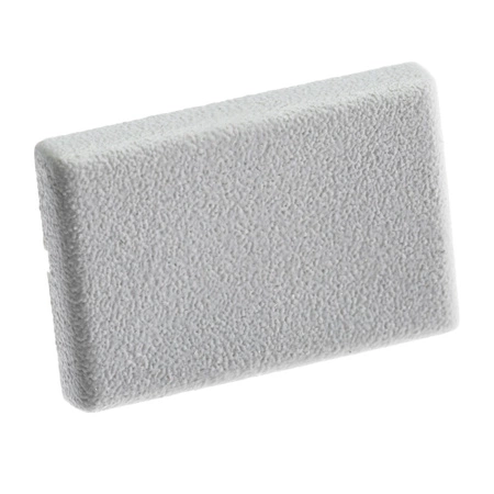 Zaślepka do profilu KM33 pełna szara tworzywo sztuczne