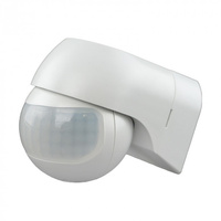 Czujnik Ruchu i Zmierzchu PIR IP44 Natynkowy Biały 12m 180° CP Ecolight